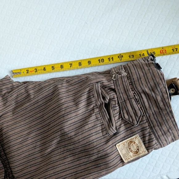Wah Maker Men's Size 36 Canvas Duckin Frontier Western Vintage Pants suspenders